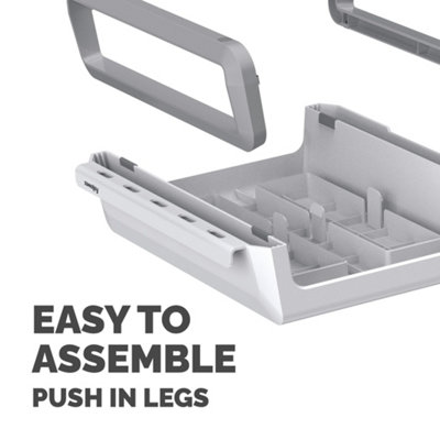Fellowes Monitor Stand for Desk - Breyta™ 100% Recyclable Stand for the Home and Office - Ergonomic Portable with 3 Height