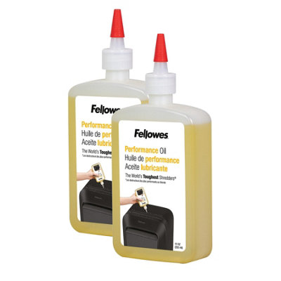 Fellowes Paper Shredder Oil 355ml Shredder Lubricant Oil Pack of 2 at B&Q