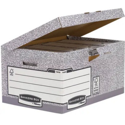 Fellowes R-Kive System Flip Top Storage Box W378xD545xH287mm Ref 01815 ...