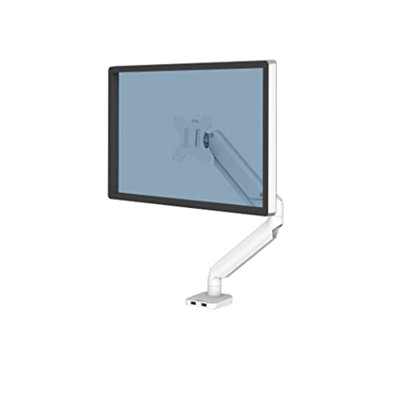 Fellowes Single Monitor Arm - Platinum Series Mount for 8KG 32 inch Screens - Ergonomic Adjustable Arm Desk Mount
