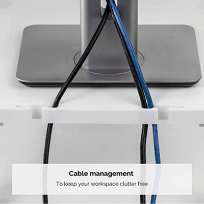 Fellowes Standard Adjustable Monitor Stand, White, Supports up to 36kg or 21, 3 Stacking Height Adjustments