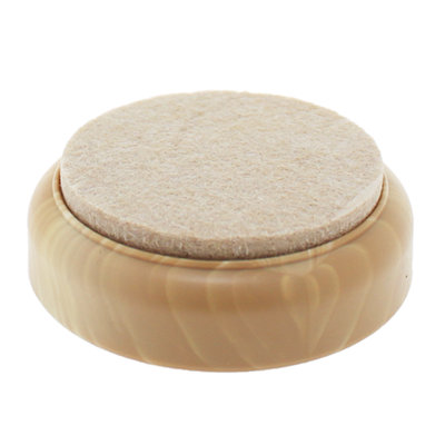 Lifeswonderful - 4x Felt Base Castor Cups - Non Slip - Protect Your - View #2