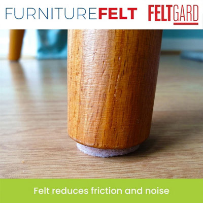 Felt Gard 50mm Round Furniture and Floor Protection Pads (Pack of 4)