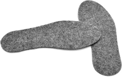 Felt Shoe Insoles Soft Natural Comfort Warm Breathable Shoe Inserts (Size 3 UK / 36 EU)