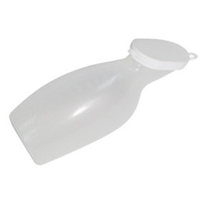 Female Portable Urinal with Lid - Re-usable and Easy to Clean - 1 Litre Capacity