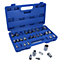 Female Star Torx E Sockets Mixed Drive Set E4 to E24 28pc 1/4in 3/8in and 1/2in