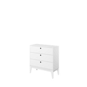 Femii 08 - White Chest of Drawers (H)950mm (W)920mm (D)400mm - Chic Bedroom Storage Solution