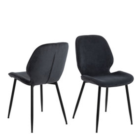 Femke Dining Chair in Anthracite Set of 4