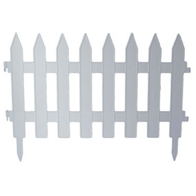 Fence Garden Fencing Lawn Edging Home Tree Fence Barrier 6 Colours Picket 3.2m