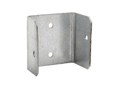 Fence Panel Clips - Trellis U Bracket for Posts - Anti Rattle Galvanised Fencing Clips - 47mm - Pack of 24 (FREE DELIVERY)