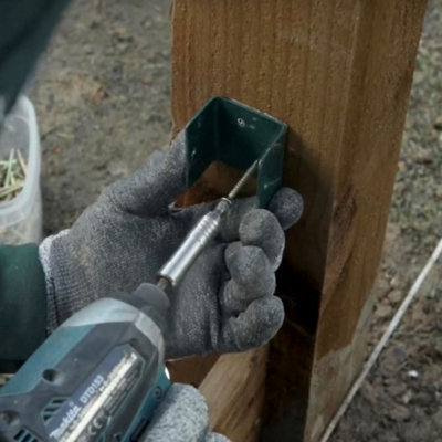 Fence Panel Clips - Trellis U Bracket for Posts - Anti Rattle Galvanised Fencing Clips - 47mm - Pack of 24 (FREE DELIVERY) - 5