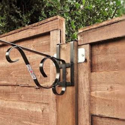 Fence Panel Clips - Trellis U Bracket for Posts - Anti Rattle Galvanised Fencing Clips - 47mm - Pack of 24 (FREE DELIVERY) - 7