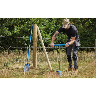 Fence Post Auger 1050mm Tubular Steel Handle 150mm Screw