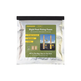 Fence Post Concrete Foam Resin 1 Pack Postsaver Proset is Equal to 40kg Postcrete Concrete setting upto 2 posts