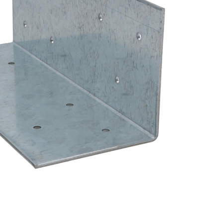 Fence Post Extender Angle Bracket Galvanised 70 x 70 x 180mm Support 2PK