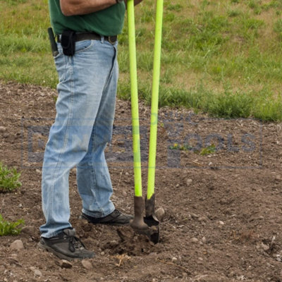 Fence Post Hole Digger Auger Diy Crossover Spade 140cm Extra Long Heavy Duty - 8