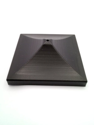 Fence Post Protection Caps - Black Pack of 16- fits 75 x 75mm wooden ...