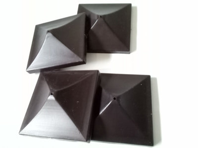 Fence Post Protection Caps - Brown Pack of 12- Fits 75 x 75mm wooden ...