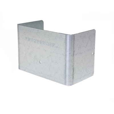 Fence Post Protection from Strimmer Damage fits 6x6 Inch 150mm Square Post for Pannel Fence Galvanized Steel (FREE DELIVERY)
