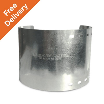 Fence Post Round Protector Protects Fence Posts Against Strimmer Damage Adjustable from 5 inch to 7 inch Diameter (FREE DELIVERY)