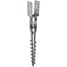 Fence Post Spike Size: 100mm / 865mm Ground Screw Pack of: 4 Heavy Duty Anchor Support for Fence Repair Post Support