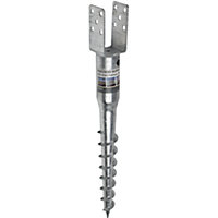 Fence Post Spike Size: 100mm / 865mm Ground Screw Pack of: 6 Heavy Duty Anchor Support for Fence Repair Post Support