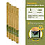 Fence Post (W) 4x4" 100x100mm (H) 6FT 1.8m - (5 Pack) - Postsaver 20 Year Guarantee (FREE DELIVERY)