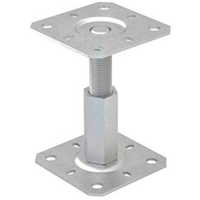 Fence Posts Size: 100mm x 100mm ( 4" x 4" ) Repair Support Brackets Pack of: 1 Adjustable Heavy Duty Bolt Down Galvanised
