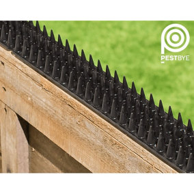 Fence Spikes Cat Deterrent Anti Climb Black Pack Of 10 Strips