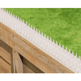 Fence Spikes Cat Deterrent Anti Climb Clear Pack Of 8 Strips