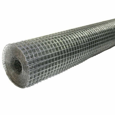 FENCETEXX Welded Wire Mesh 1"x1" Galvanised Fence (900mm x 30m) Rabbit Hutch Chicken Run Coop Pet