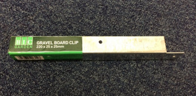 Fencing Gravel Board Bracket Clip 220x25x25mm 2 pack GBC001 - 4