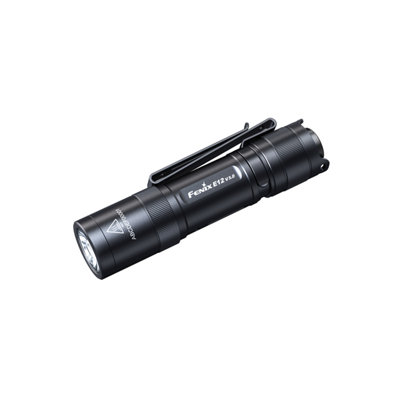 Fenix E12 V3.0, AA Powered Mini Torch - 200 Lumens - 78 Metre Beam Range - Magnetic Tail - IP68 Waterproof