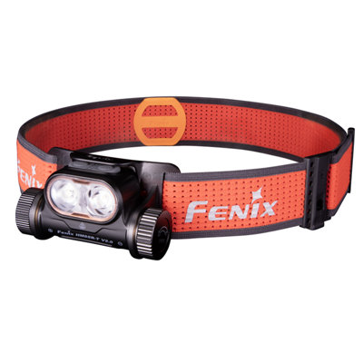 Fenix HM65R-T V2.0 Black, USB-C Rechargeable Head Torch - 1600 lm - 170m Beam - Separate White/Warm White Light - IP68 Waterproof