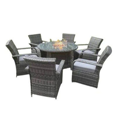 Fenton Round Rattan Garden Set