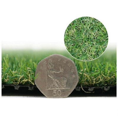 Fern 20mm Soft Outdoor Artificial Grass, Value For Money, Pet-Friendly Artificial Grass-11m(36'1") X 4m(13'1")-44m²