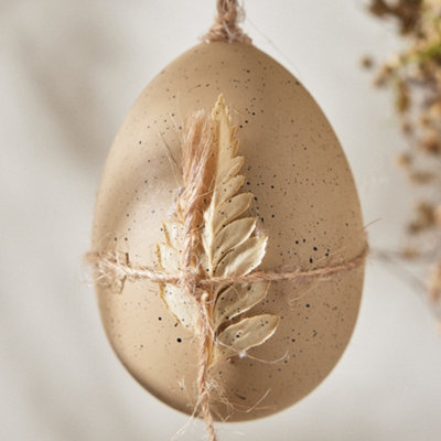 Fern Dried Flower Easter Egg Decoration Baubles Rustic Spring Home Décor