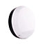Fern Howard Drake Flush Fitted LED IP65 Microwave Sensor Black Bulkhead 1300lm Natural White Light