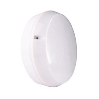 Fern Howard Drake Flush Fitted LED IP65 Microwave Sensor White Bulkhead 1300lm Natural White Light