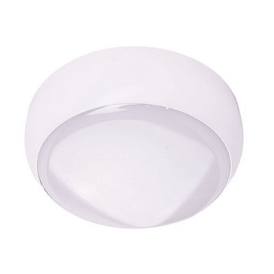 Fern Howard LED Wall Light or Ceiling Light Flush-Fitted Emergency, Changeable Colour Temperature, Microwave Sensor Bulkhead IP44