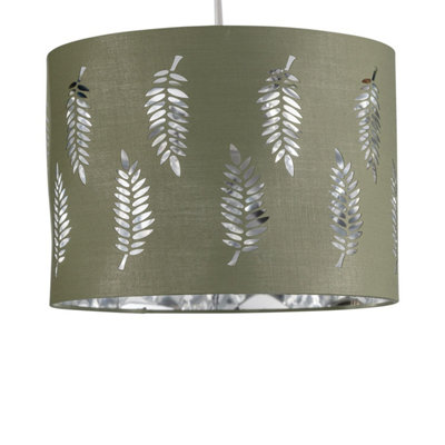 Fern - Sage Green Cut Out 25cm Pendant Lightshade