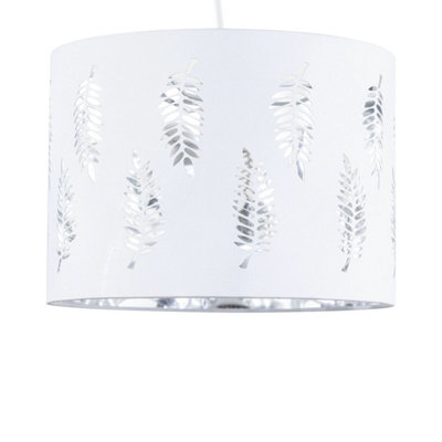Fern - White Cut Out 25cm Pendant Lightshade