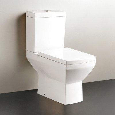 Fernando Modern Ceramic Close Coupled Anti Bacterial Toilet with Soft Closing Seat