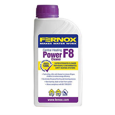 Fernox F8 Super Strength Cleaner Boiler Central Heating Sludge Remover 500ml