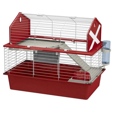 Ferplast Rabbit Cage Barn 80 78x48x65 cm Red Price Comparisons | Compare The Build
