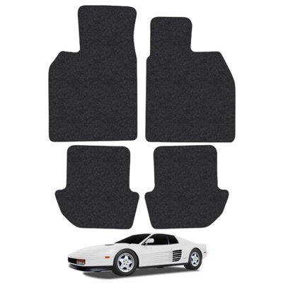 Ferrari Monial 1980-1993 Car Floor Mats Carpet Tailored Fit 4pcs Set Anti-Slip