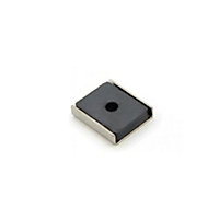 Ferrite Channel Magnet for DIY, Craft, and Hobbies - 26 x 23 x 6.3mm thick x 3mm hole - 6.1kg Pull - Pack of 1