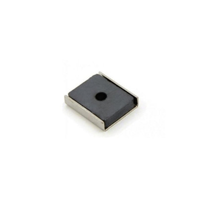 Ferrite Channel Magnet for DIY, Craft, and Hobbies - 26 x 23 x 6.3mm thick x 3mm hole - 6.1kg Pull - Pack of 1 Price Comparisons | Compare The Build