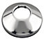 Ferro Cone Shaped Chrome Plated Steel 3/4" Inch Pipe Collar Oval Cover 80mm Wide
