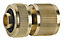 Ferro Hose To Quick Connection Fitting Brass Quickfit Connect Hosepipe 3/4" Diameter